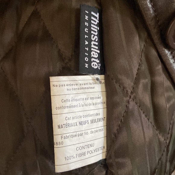 Vintage Danier 3/4 length (zip out lining) leather coat - Picture 5 of 11